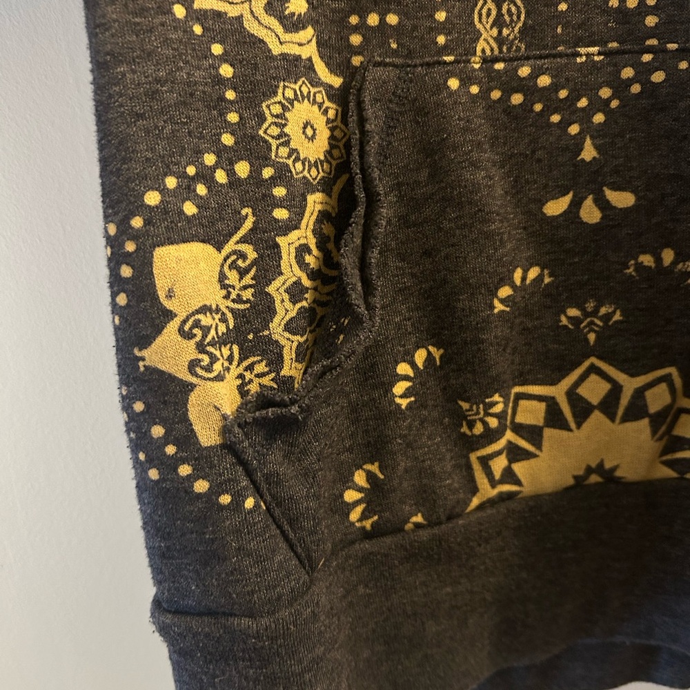 Alternative Blue and Cream Patterned Sweatshirt - Picture 3 of 5